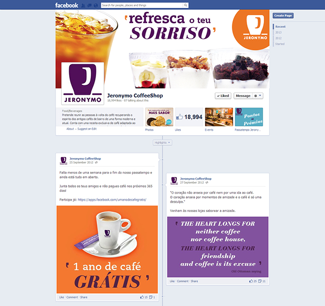 Jeronymo Coffee Shop | Gestao de Redes Sociais