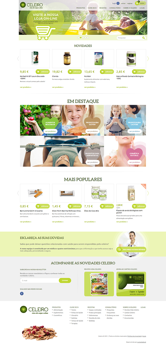 Website e Loja Online Celeiro