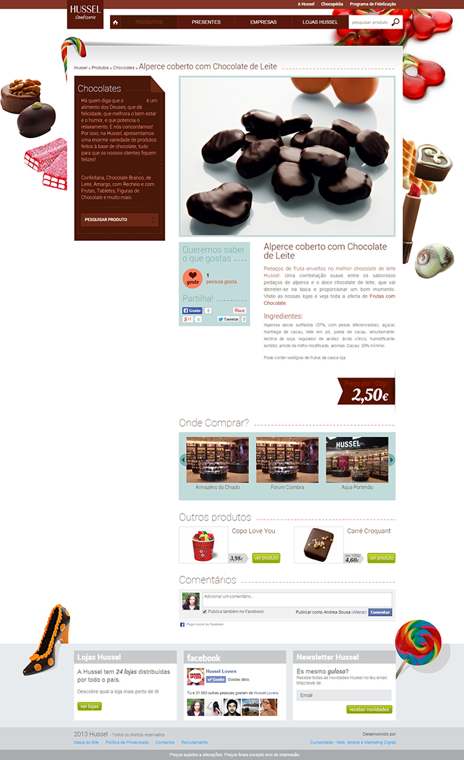 Novo Site HUSSEL - Página de Produto