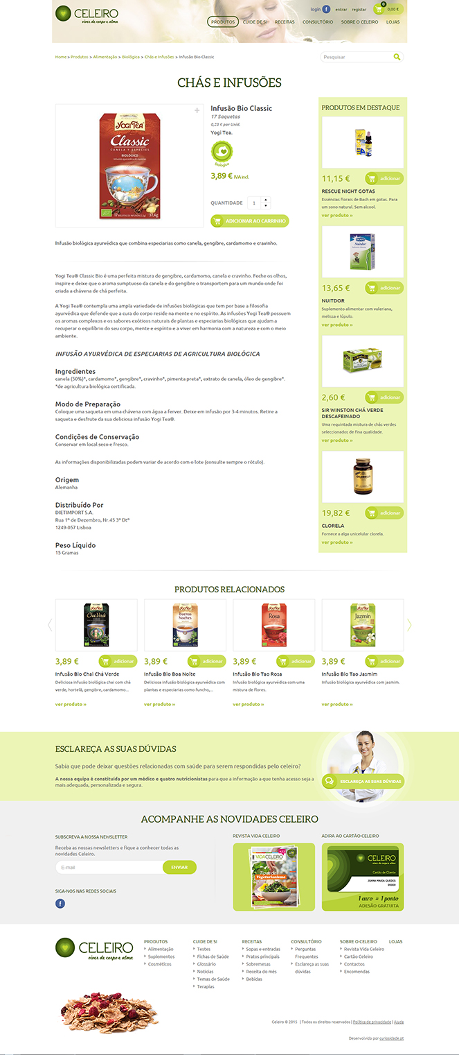 Website e Loja Online Celeiro