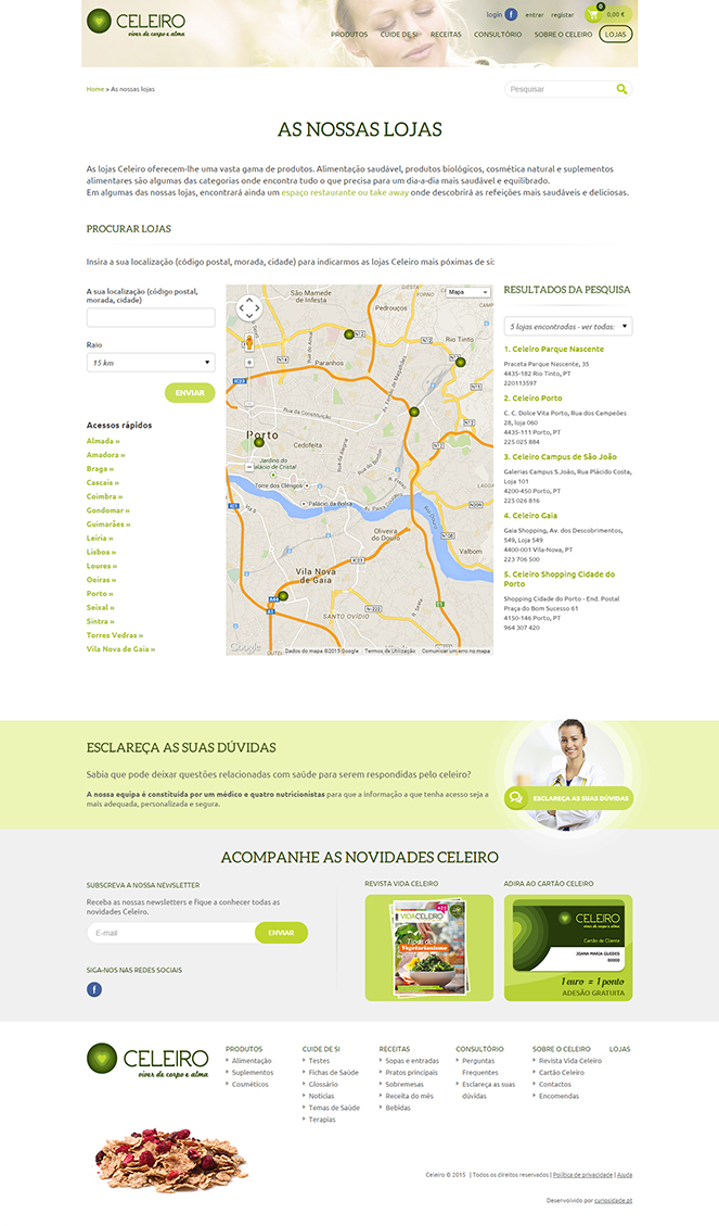 Website e Loja Online Celeiro