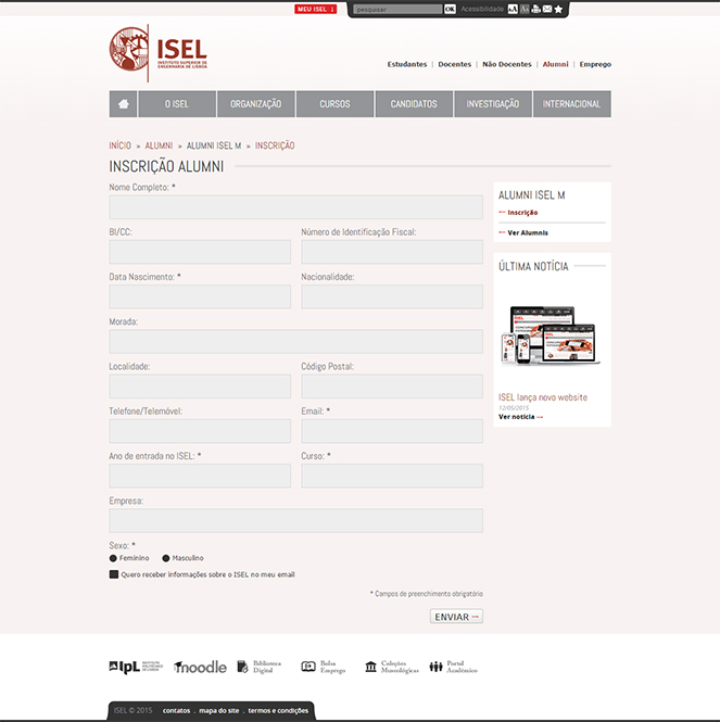 Website ISEL
