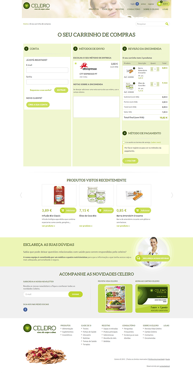 Website e Loja Online Celeiro