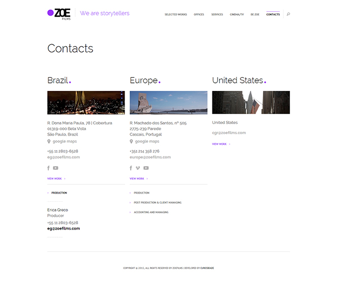 Website ZOE Films