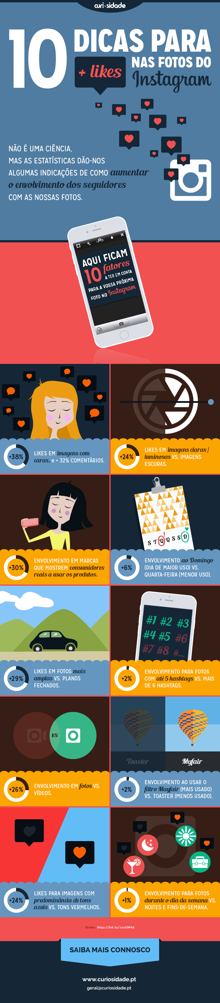 10 Dicas para ter mais Likes no Instagram - Infogr&aacute;fico